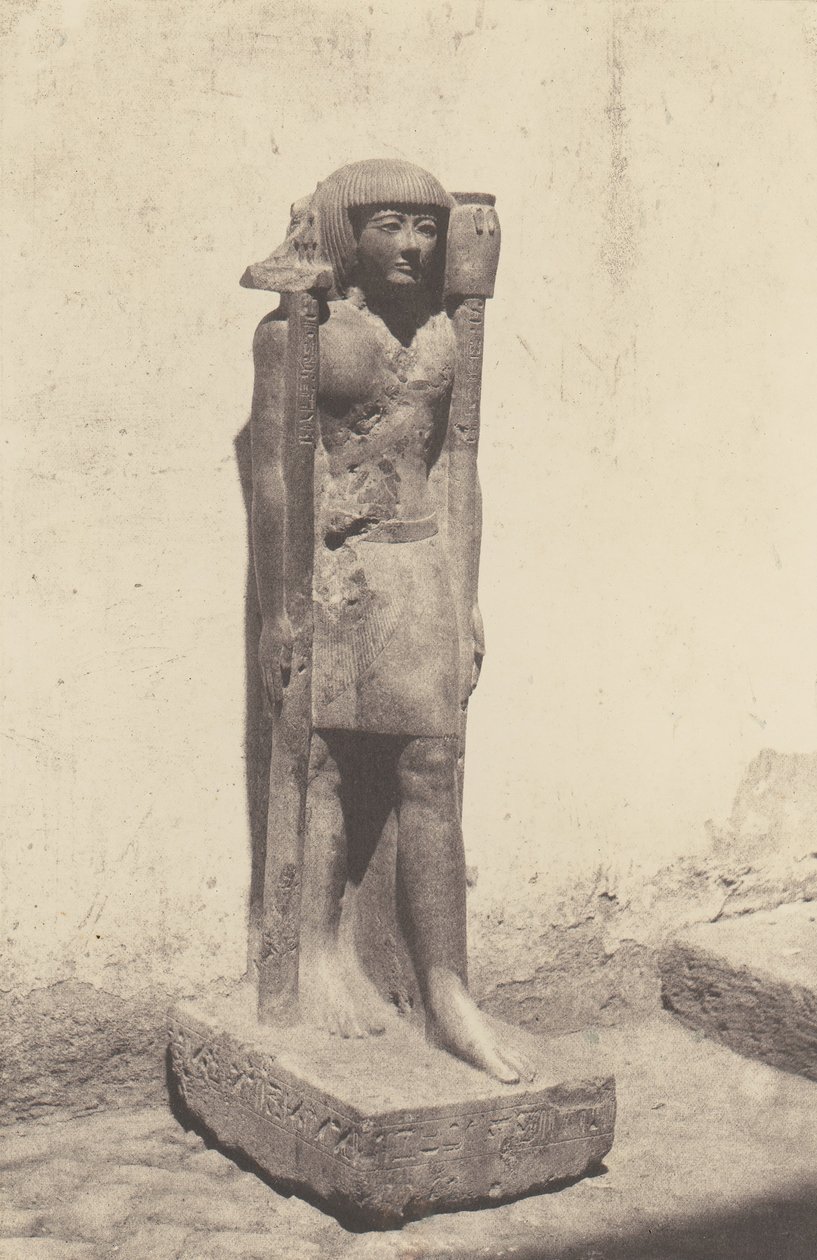 Syout Lycopolis, 属于Docteaur Cuny的雕像，1851-52年，1853-54年印刷。 作者 费利克斯·泰纳德