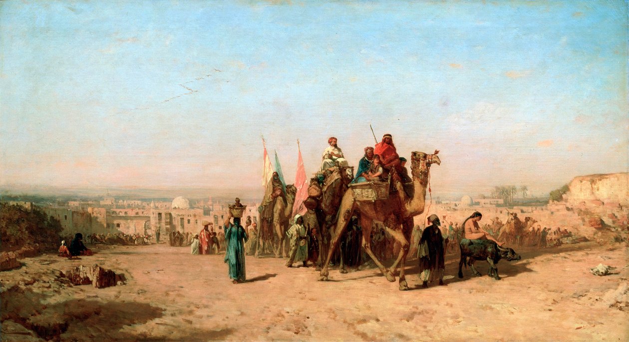 大篷车，1860年。 作者 费利克斯·齐姆