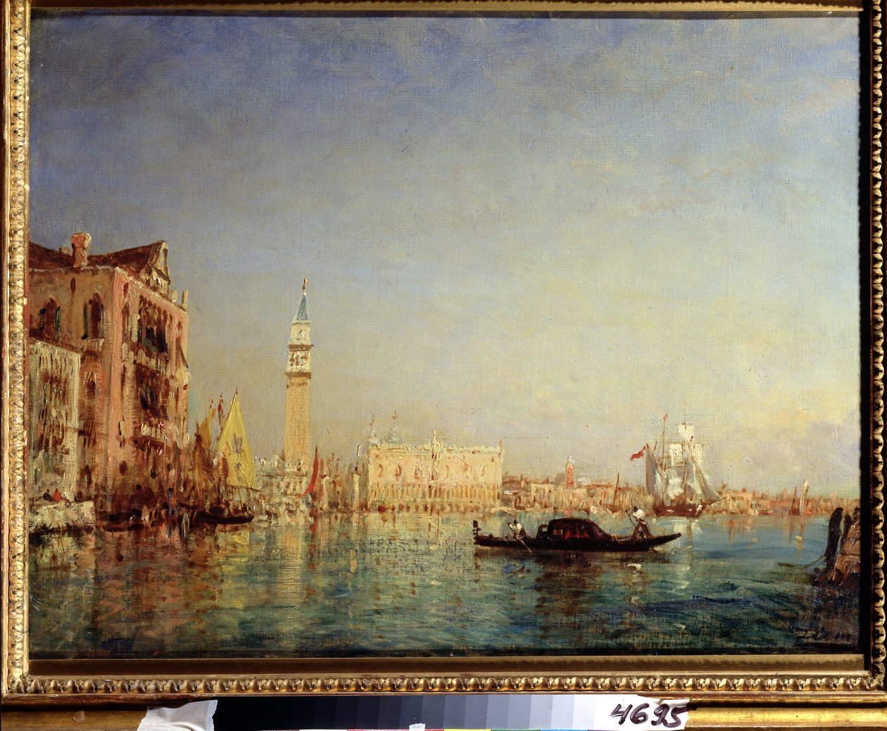威尼斯。费利克斯-弗朗索瓦-乔治-齐姆（1821-1911 年）的画作。布面油画，55 x 72 厘米。19 世纪法国艺术。莫斯科普希金美术博物馆。 作者 费利克斯·齐姆