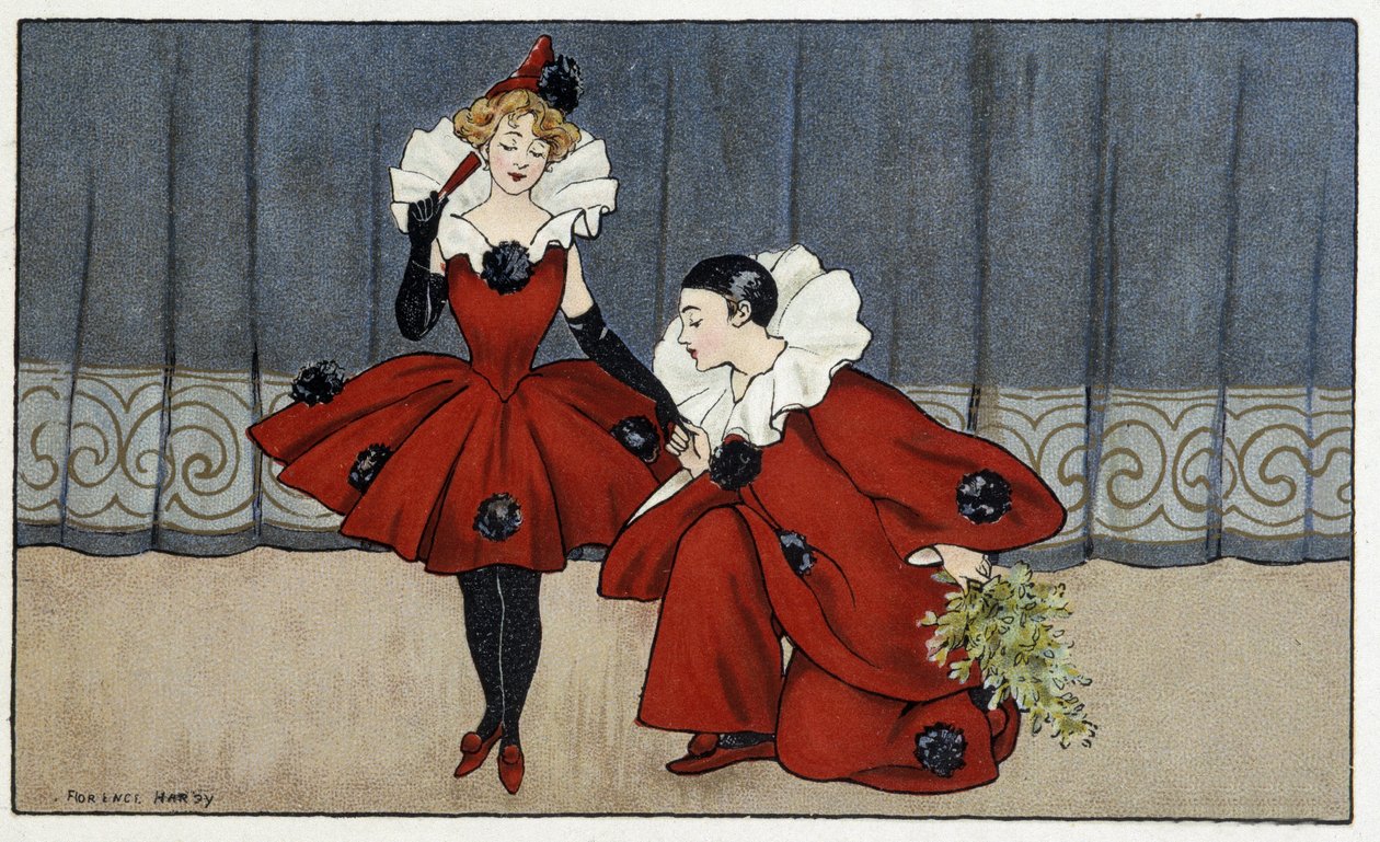 皮埃罗和哥伦拜恩 - dess。 作者：Florence Hardy，deb。 20世纪 作者 佛罗伦萨·哈迪