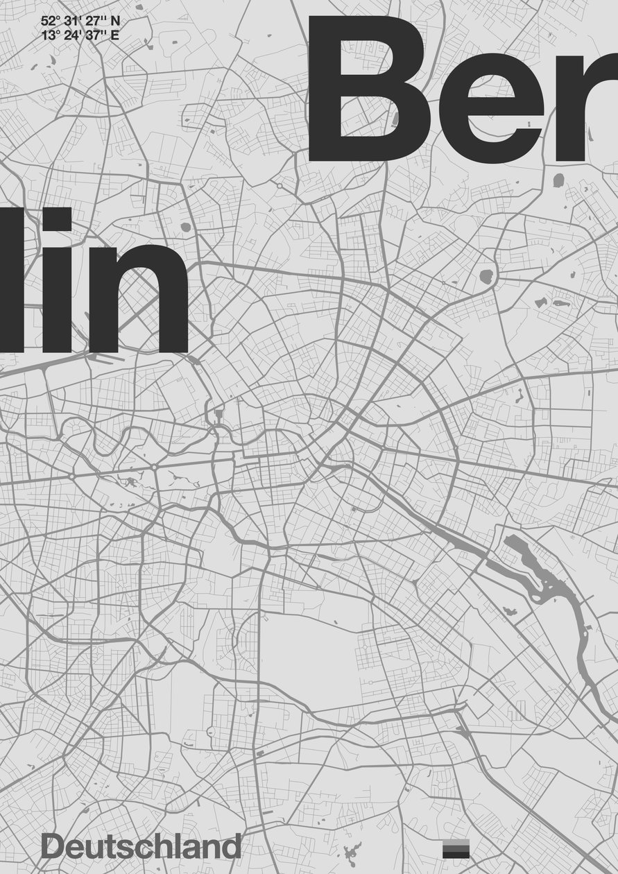 Berlin Minimal Map 作者 弗洛伦德·博达特