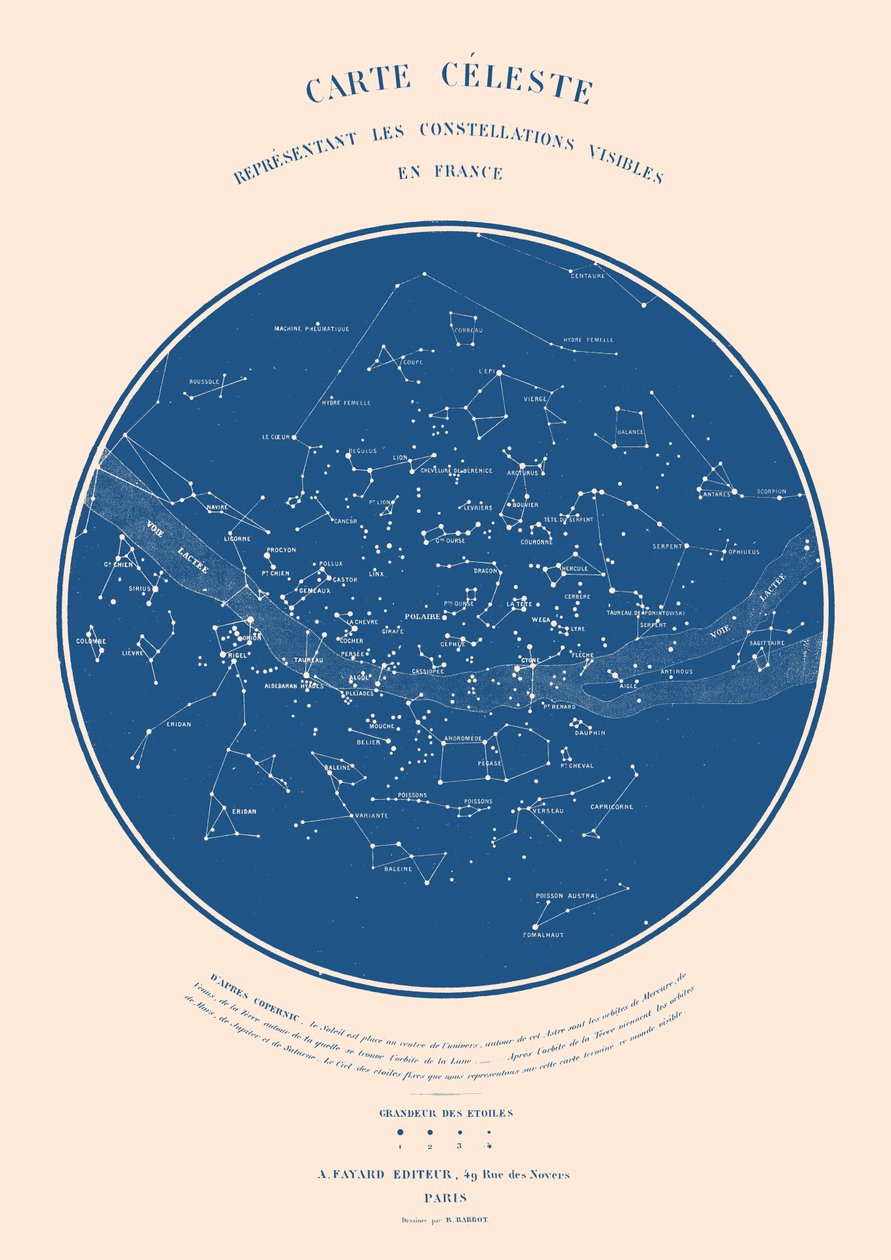 Carte Celeste - ASTER EDITION, 2022 (digital) 作者 弗洛伦德·博达特