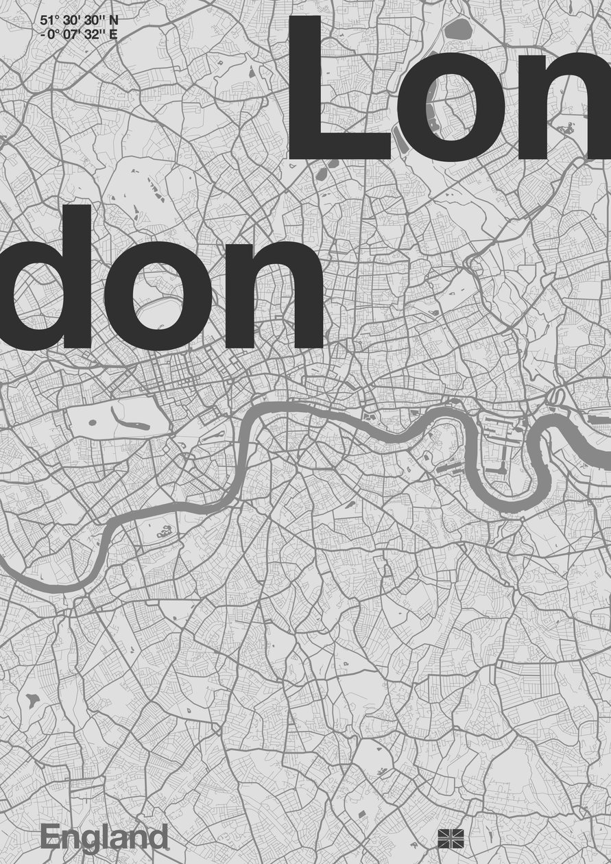 London Minimal Map 作者 弗洛伦德·博达特