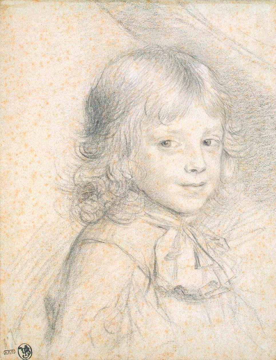 菲利普-德-萨瓦的儿童肖像，1660年代至1670年代。   作者 Florent de La Mare Richart