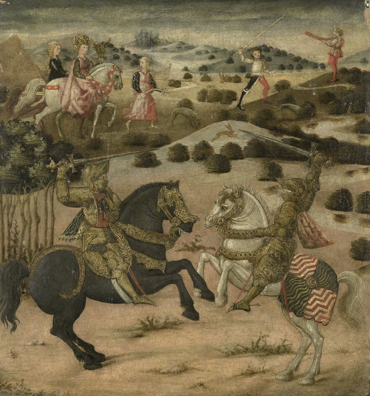 骑士传奇（卡索的终结小组），1450-74（小组） 作者 佛罗伦萨学校