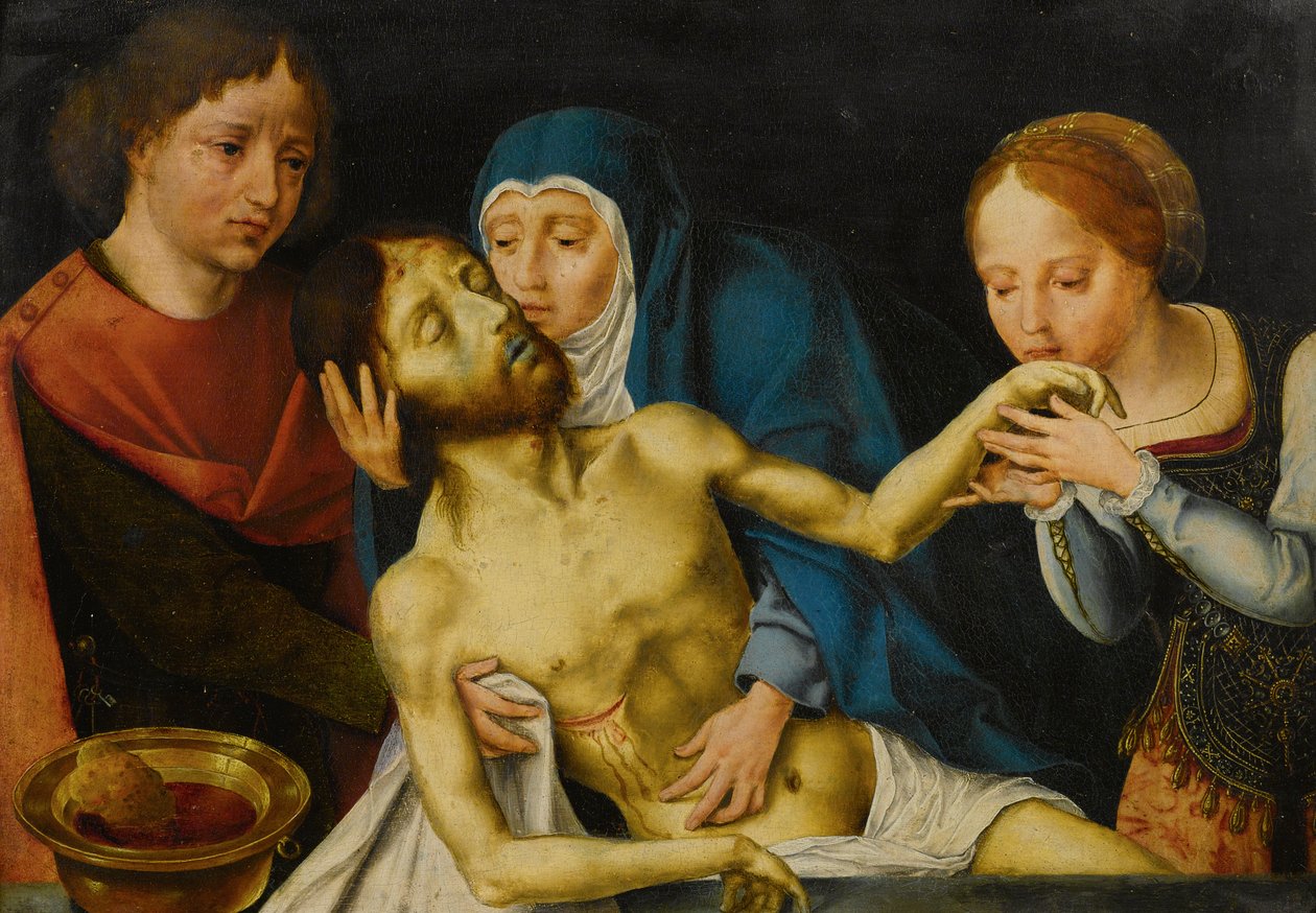 基督的哀悼 作者 Joos van Cleve的追随者