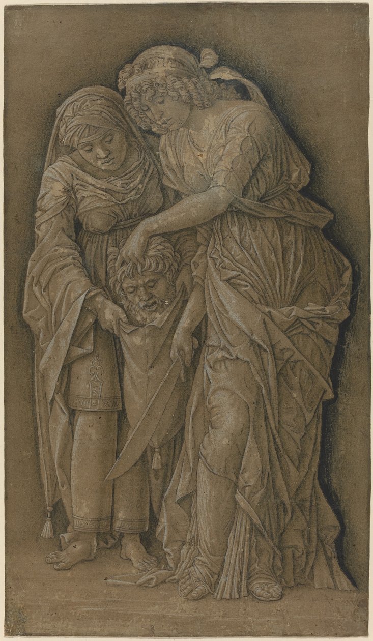 朱迪与霍洛芬尼的头颅 作者 Andrea Mantegna 的追随者