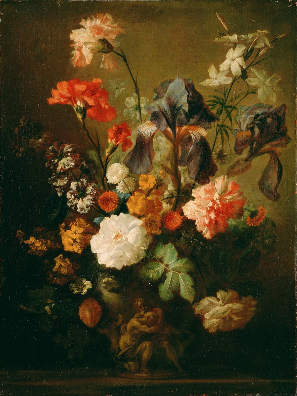 花瓶花 作者 Jan van Huysum的追随者