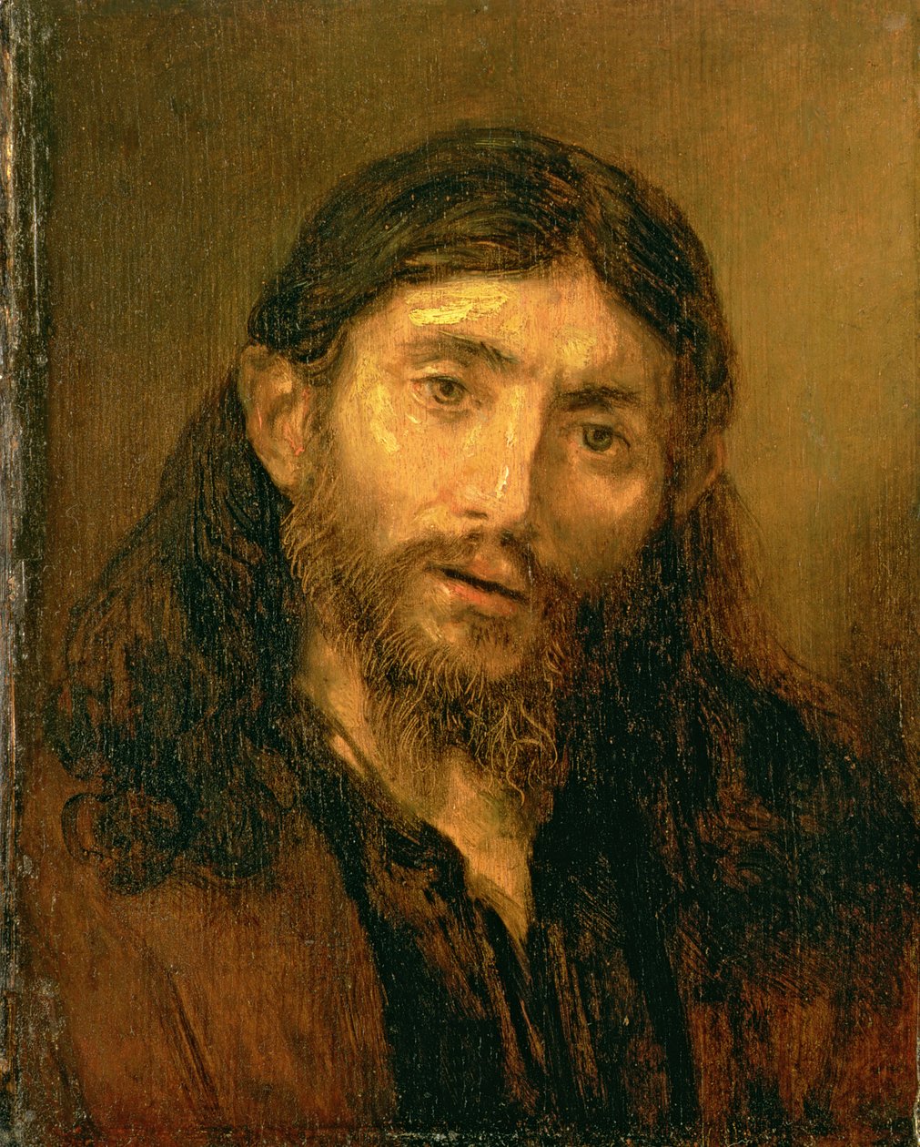 基督的半身像，c.1648-52 作者 伦勃朗的追随者