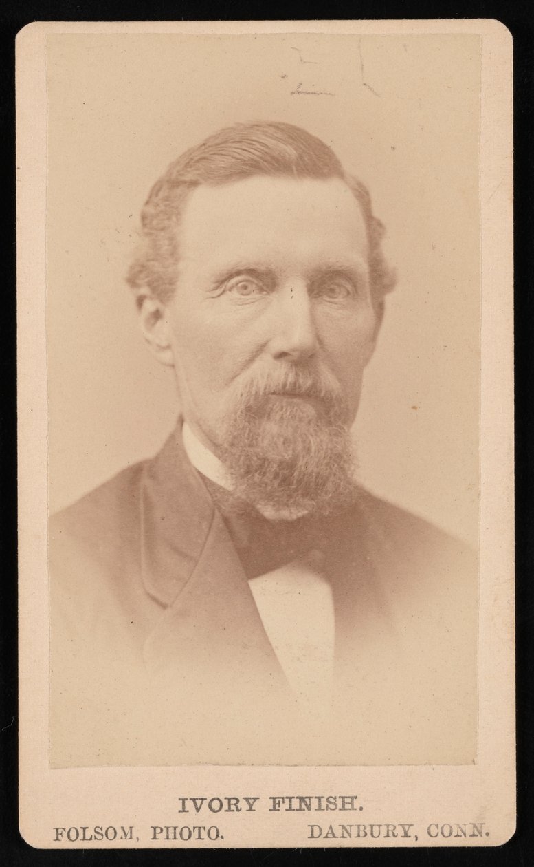 B.B. Kellogg的肖像，1876年以前。 作者 佛尔森照片