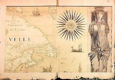 新法兰西（加拿大）1699地图（另见187069） 作者 丰维尔丰维尔