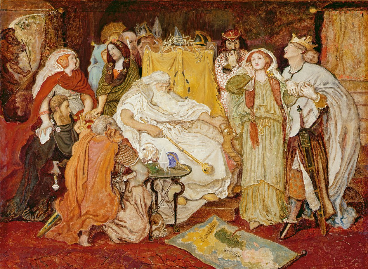 Cordelia的部分，c.1867-75 作者 福特·马多克斯·布朗