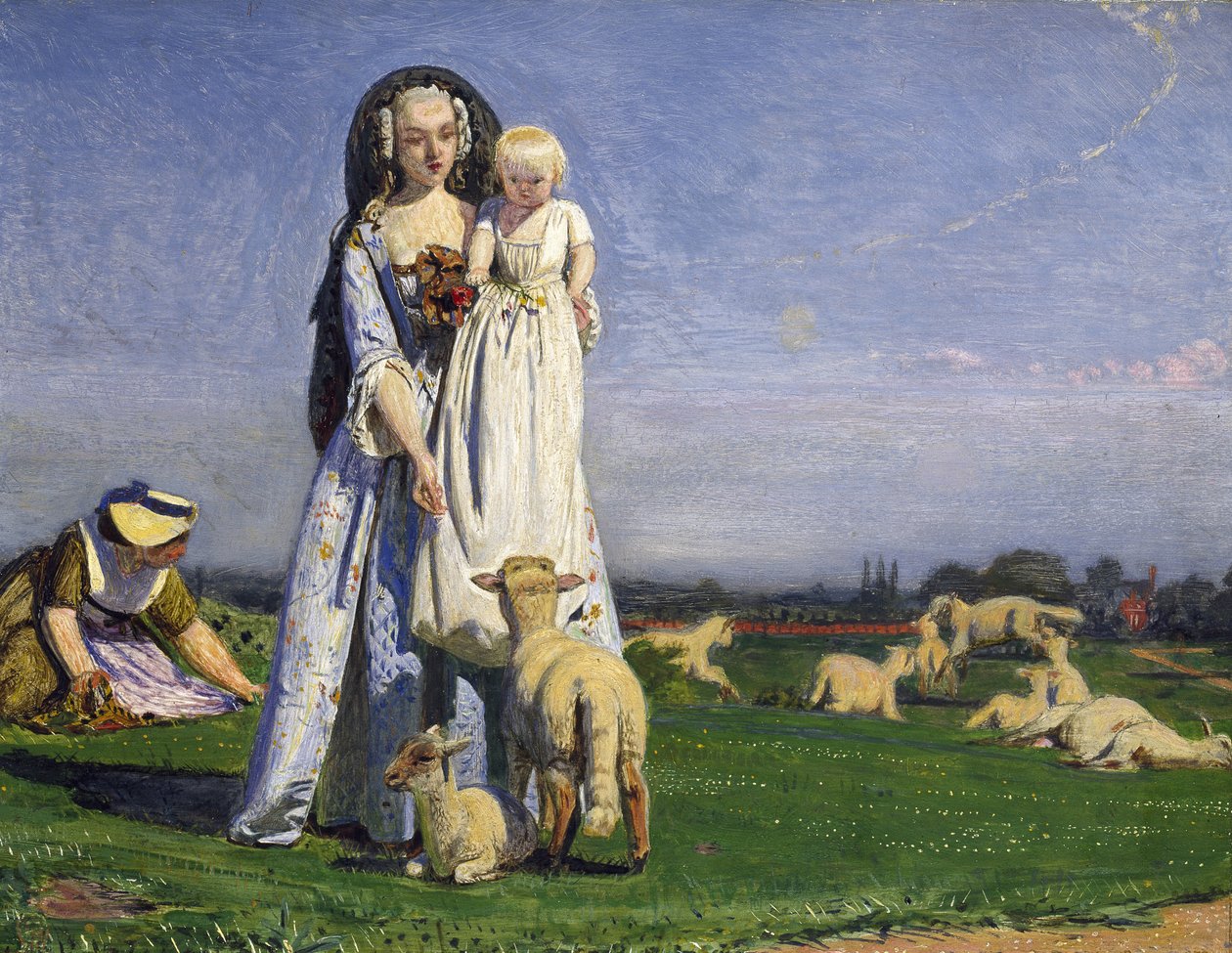 The Pretty Baa-Lambs，1852 作者 福特·马多克斯·布朗