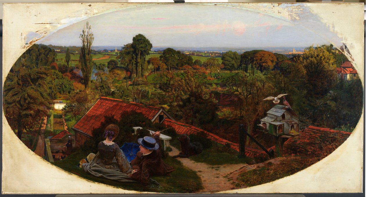 英国秋日午后，1852-1853 年 作者 福特·马多克斯·布朗