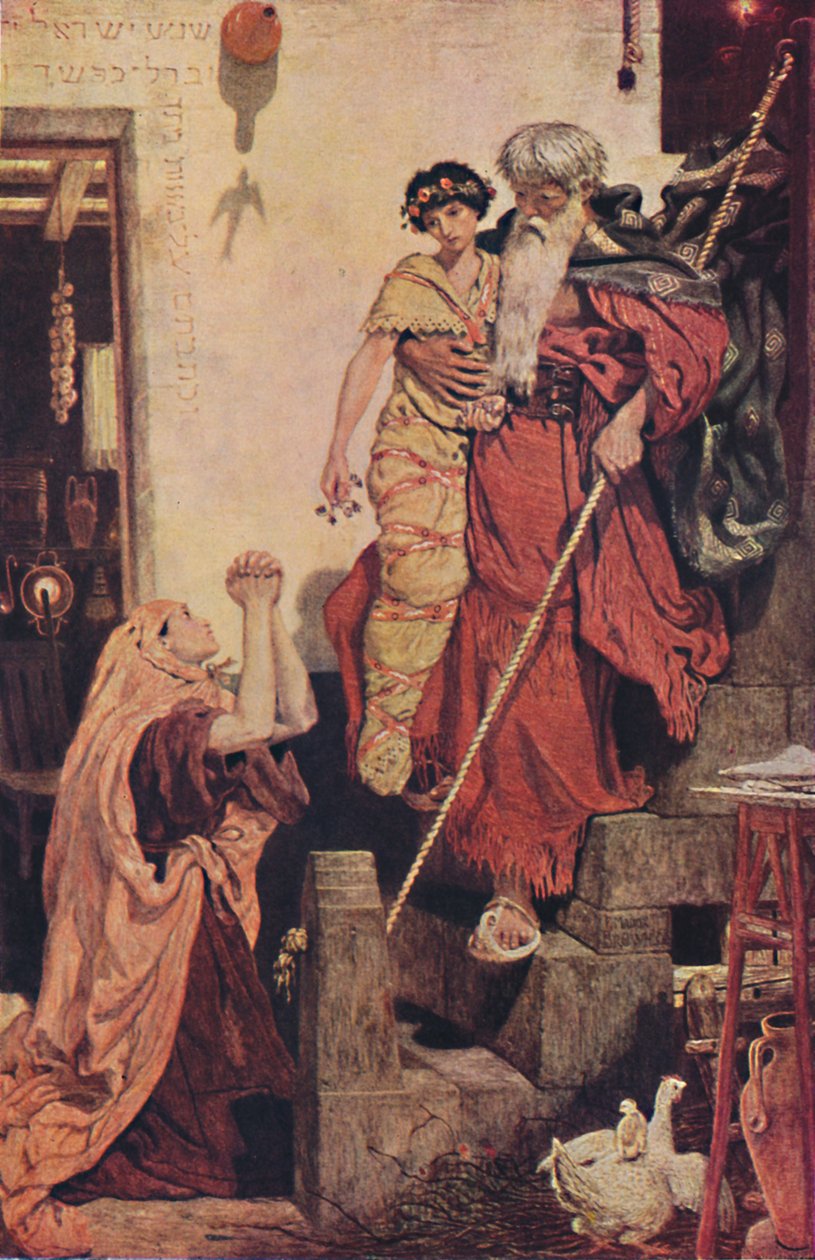以利亚恢复寡妇儿子，1868年，1947年 作者 福特·马多克斯·布朗
