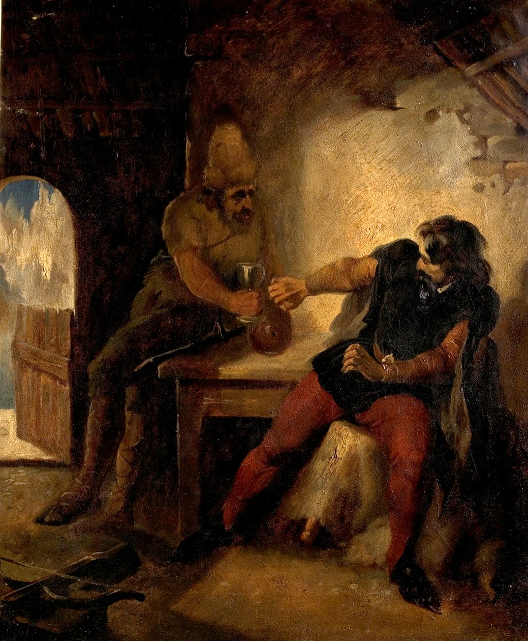 Manfred在Chamois Hunters Hut，1850年 作者 福特·马多克斯·布朗