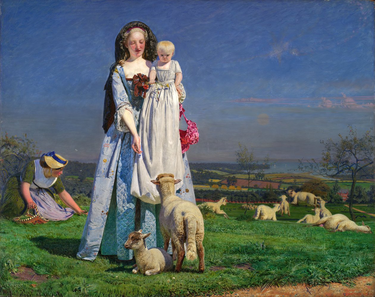漂亮的Baa-Lambs，19世纪50年代。 作者 福特·马多克斯·布朗