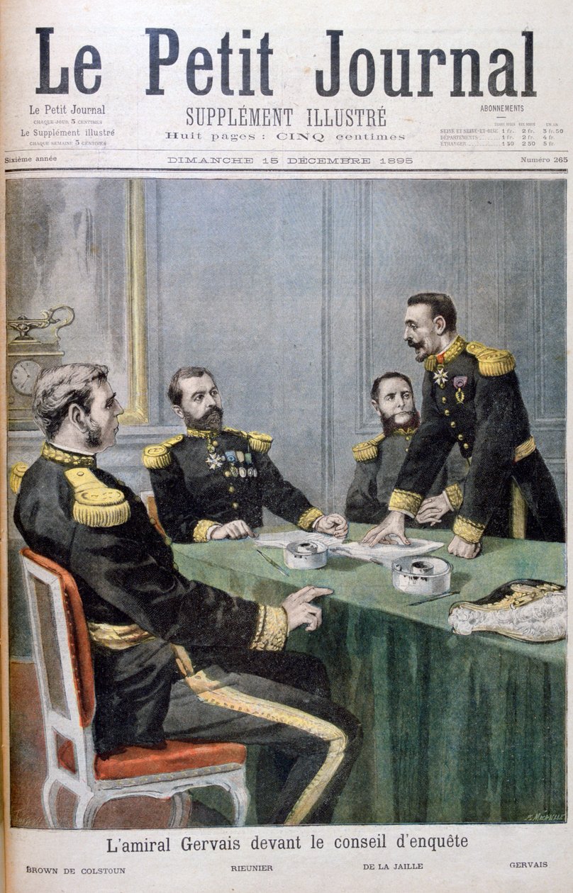 格维斯海军上将在调查委员会的面前，1895年 作者 福尔莫内