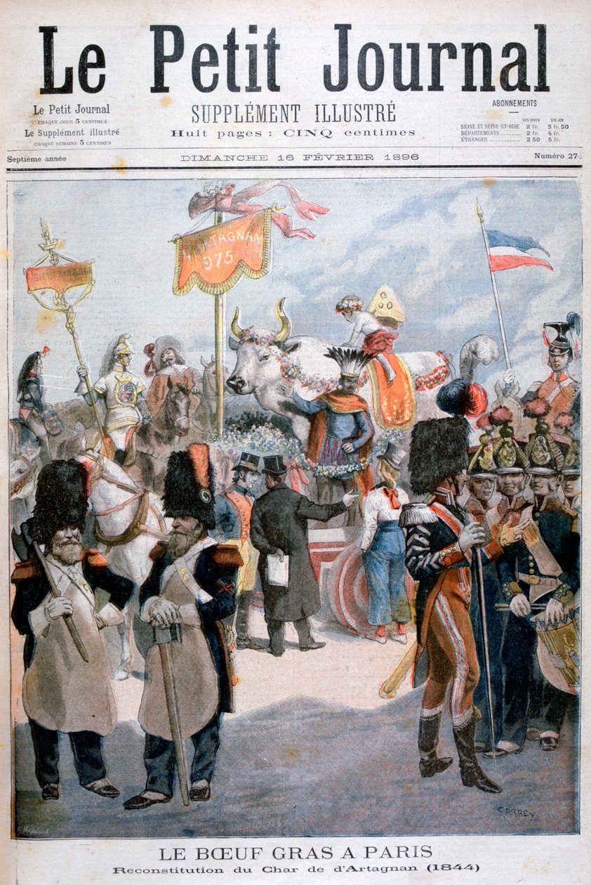 1896年在巴黎举行的肥牛庆祝活动 作者 福尔莫内