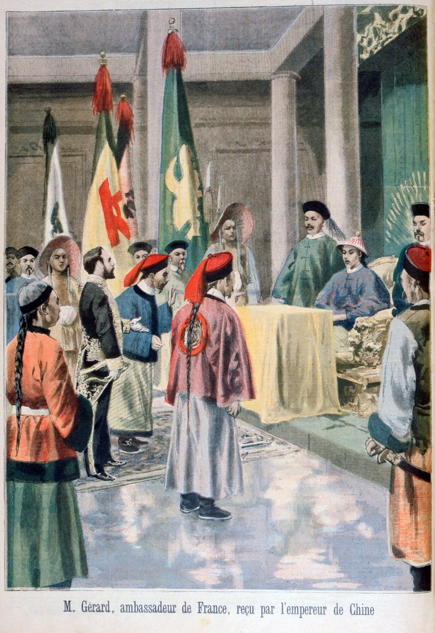 1895年光绪皇帝之前的法国大使热拉德 作者 福尔莫内