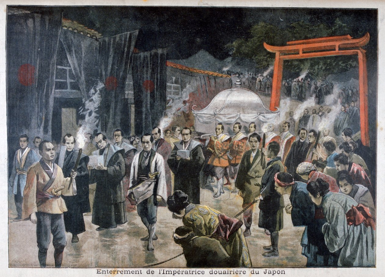 日本皇太后的葬礼，1897年 作者 福尔莫内