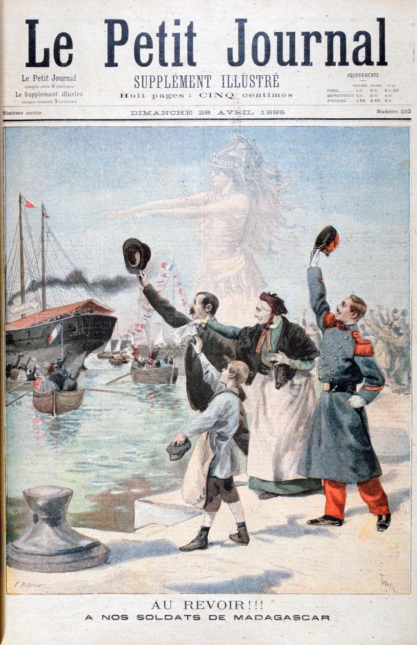 再见！，法国士兵，前往马达加斯加，1895年 作者 福尔莫内