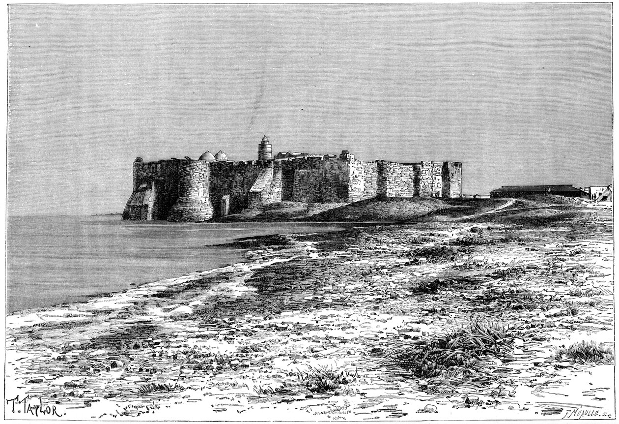 赫尔巴岛，洪堡附近的城堡，突尼斯，大约1890年 作者 福尔莫内