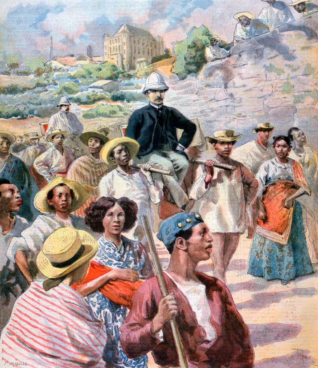 马达加斯加的My Le Myre de Vilers，1894年 作者 福尔莫内