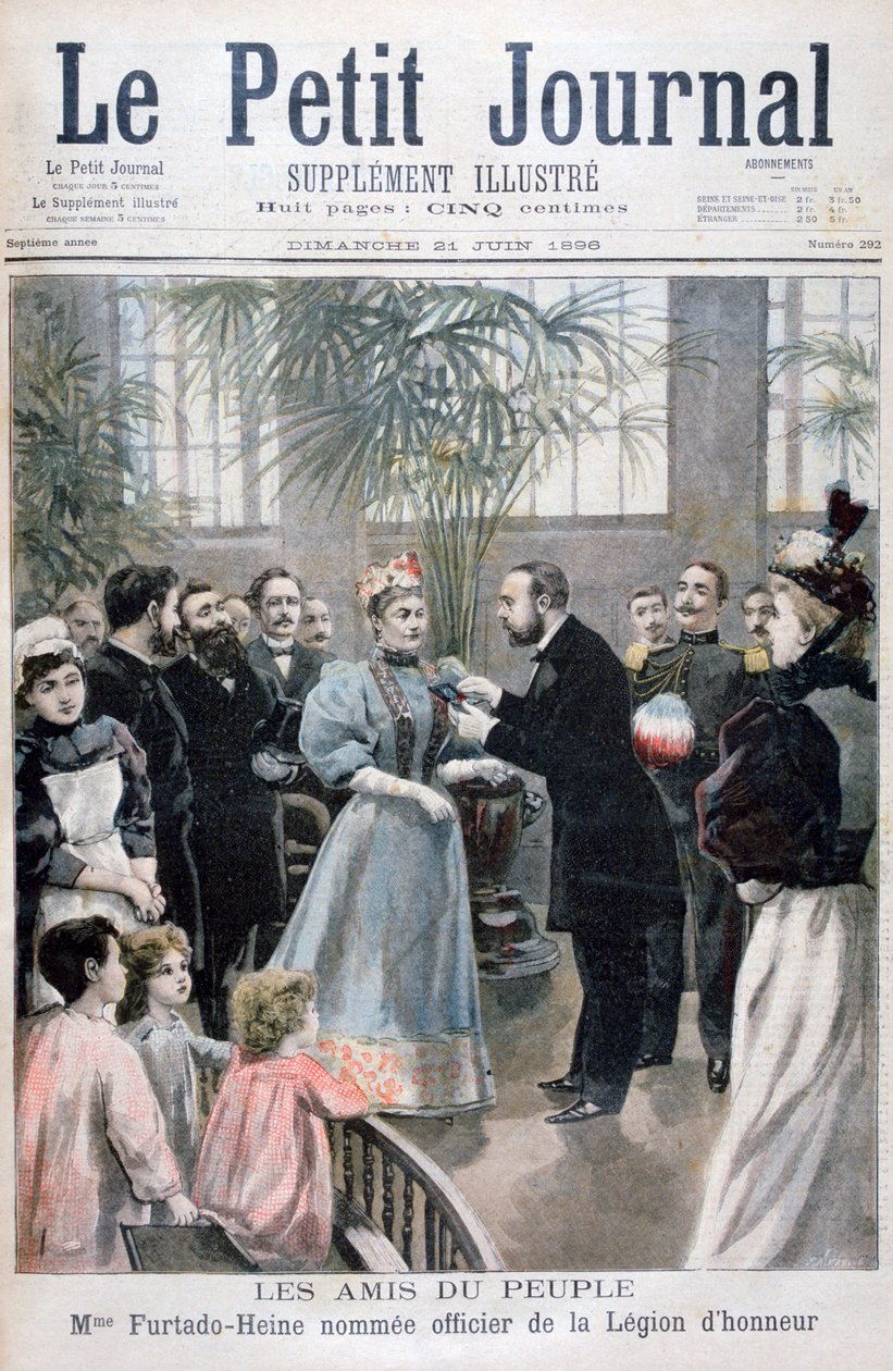 Furtado-Heine夫人被任命为荣誉军团军官，1896年 作者 福尔莫内