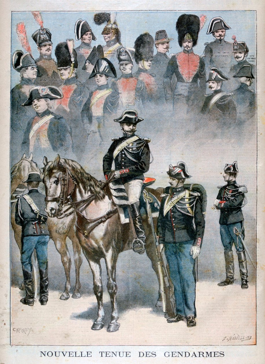 宪兵的新制服，1896年 作者 福尔莫内