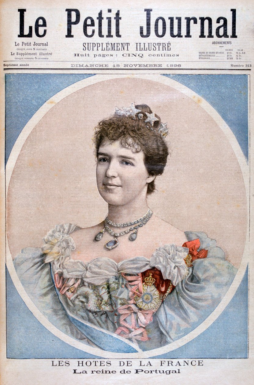 葡萄牙阿米莉亚女王肖像，1896年 作者 福尔莫内