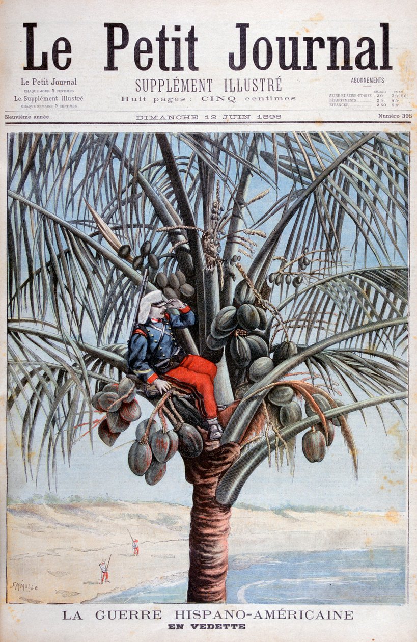 西班牙look望台，美西战争，1898年 作者 福尔莫内