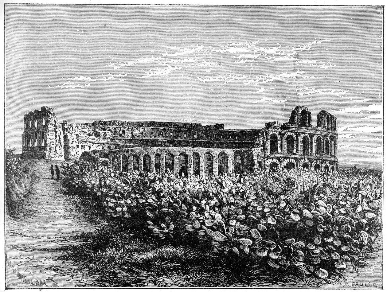 El Jemm圆形剧场，建于1890年。 作者 福尔莫内