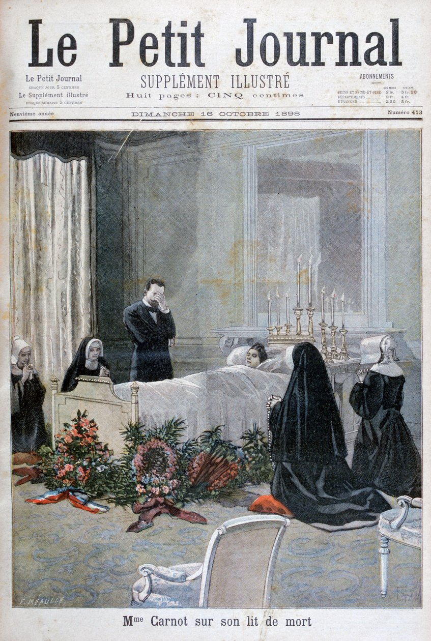 玛丽·弗朗索瓦·萨迪·卡诺（MarieFrançoisSadi Carnot）的儿子去世，1898年 作者 福尔莫内