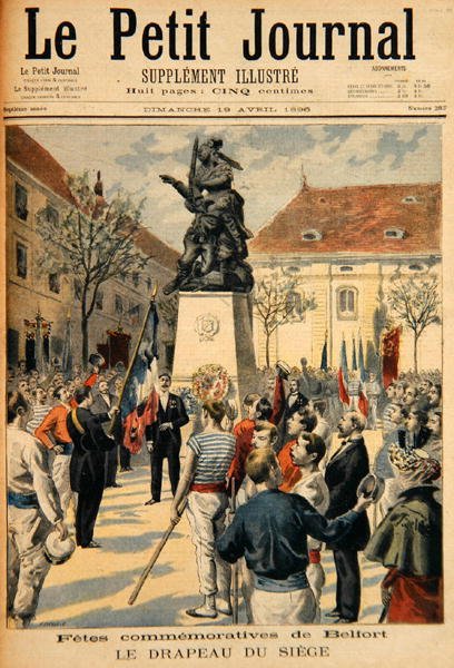 纪念贝尔福围城，来自Le Petit Journal的插图，1896年4月19日 作者 路易斯·莫厄尔财富