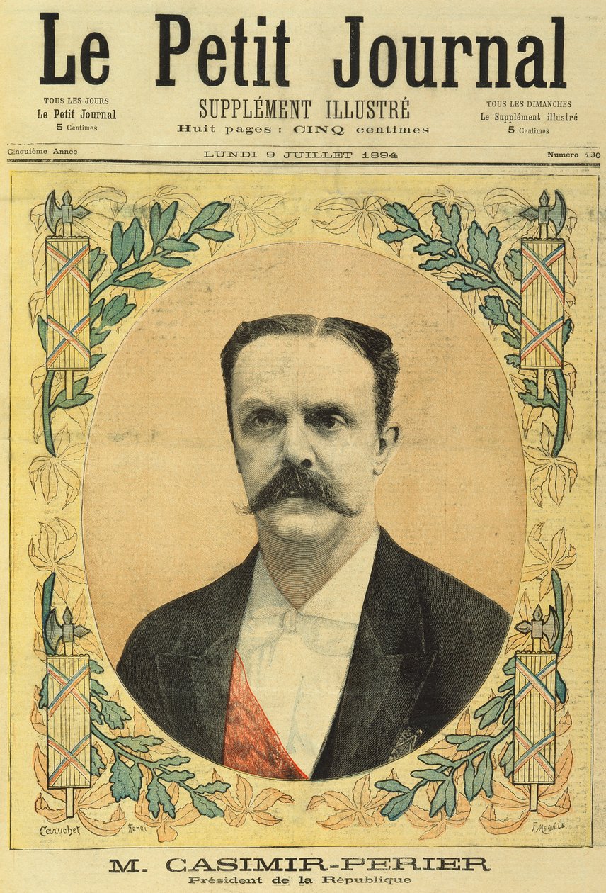 Jean Casimir-Perier（1847-1907）来自The Little Journal，1894年7月9日 作者 路易斯·莫厄尔财富