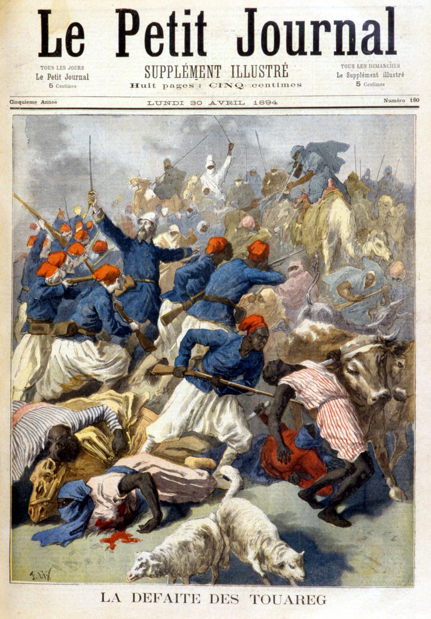 The defeat of the Tuareg - in “” Le Petite Journal”” of 30/04/1894 作者 路易斯·莫厄尔财富