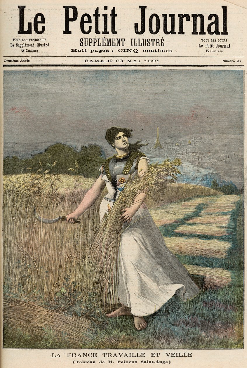 法国的寓言，来自&39;Le Petit Journal&39;，1891年5月23日 作者 财富路易斯·米奥勒和亨利·梅尔