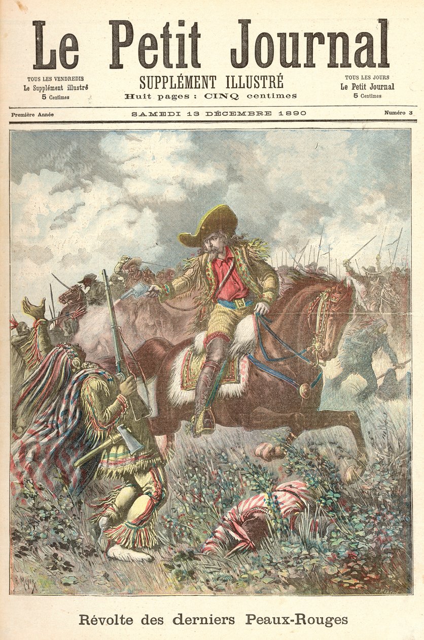 1890年12月13日，来自“Le Petit Journal”的红人队最后的反抗 作者 财富路易斯·米奥勒和亨利·梅尔