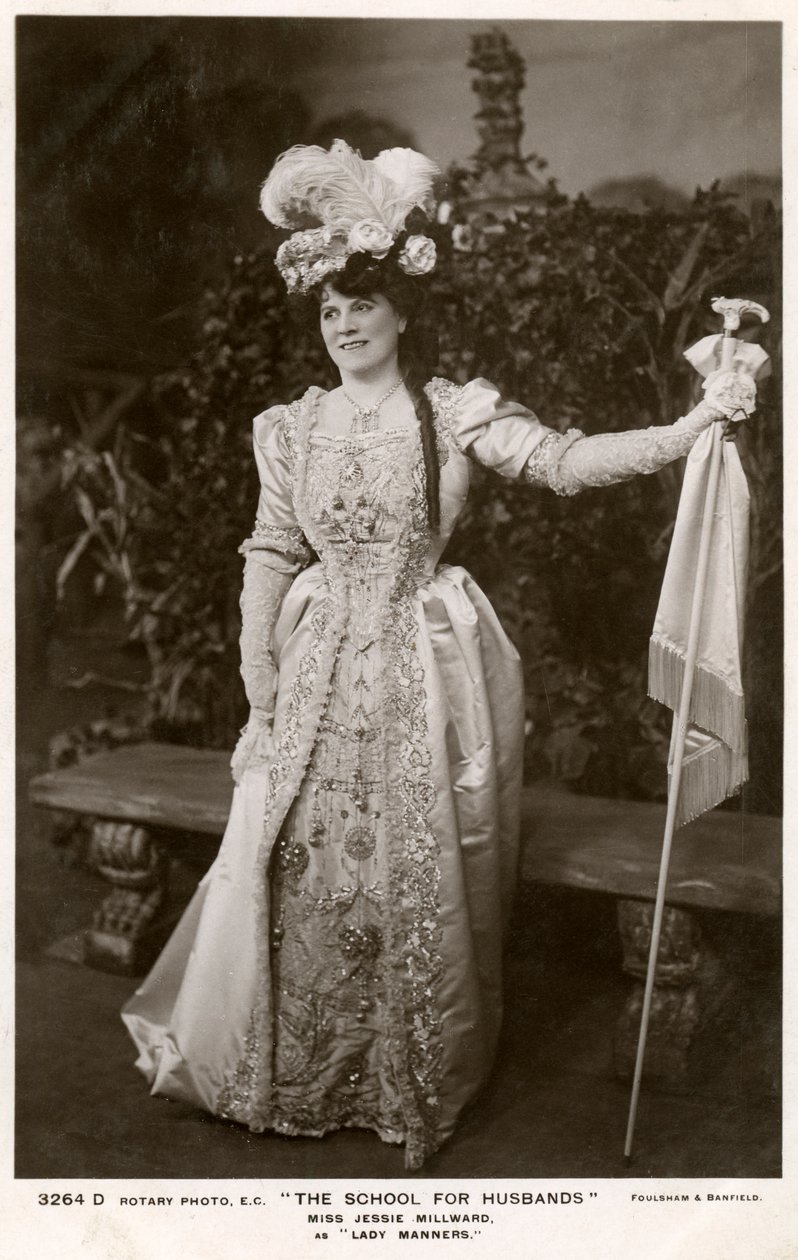 杰西·米尔沃德（Jessie Millward），英国女演员，摄于1906年。 作者 富勒姆和班菲尔德