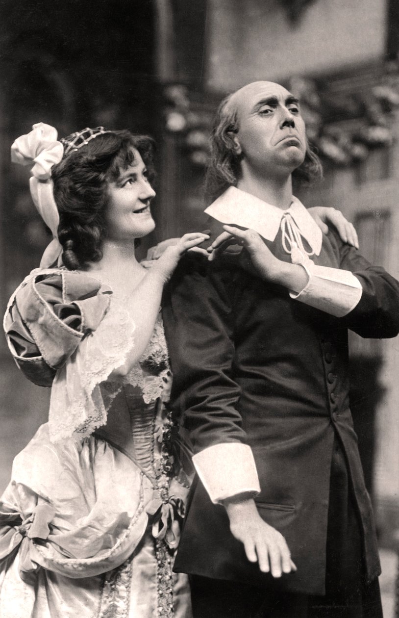 路易·庞德（Louis Pounds）和Powis Pinder在《塔特夫人》（Lady Tatters）中，1907年。 作者 富勒姆和班菲尔德