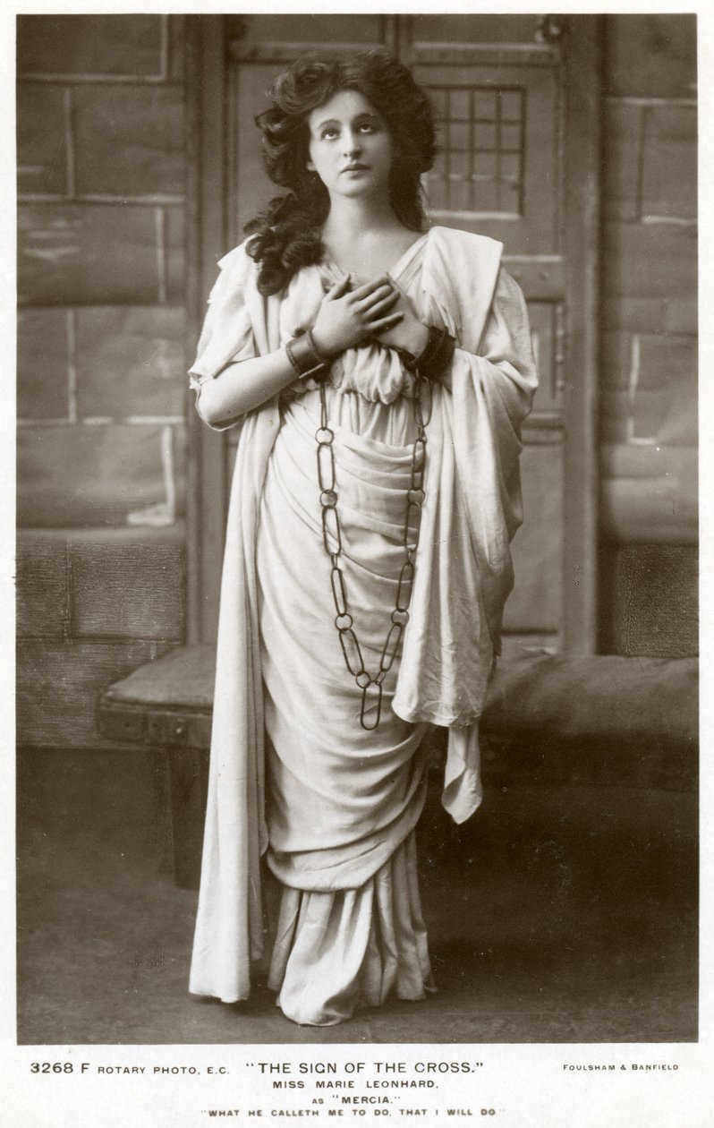 玛丽·莱昂哈德（Marie Leonhard），女演员，摄于c1900年代。 作者 富勒姆和班菲尔德