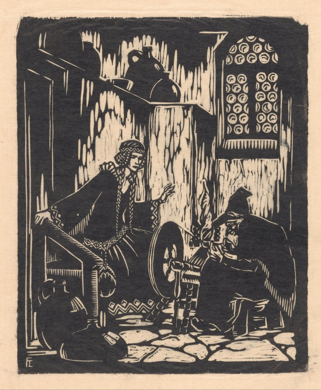 睡美人（物体上的原始标题） 作者 Fre Cohen（艺术家签名）