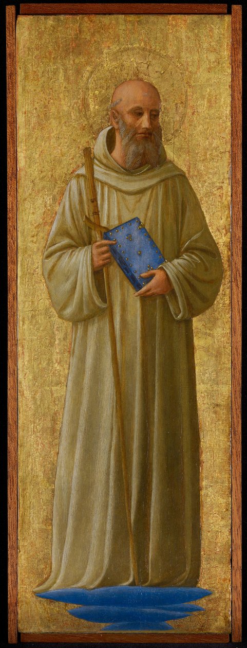 Saint Romuald，c.1440（面板上的蛋彩画） 作者 弗拉·安杰利科