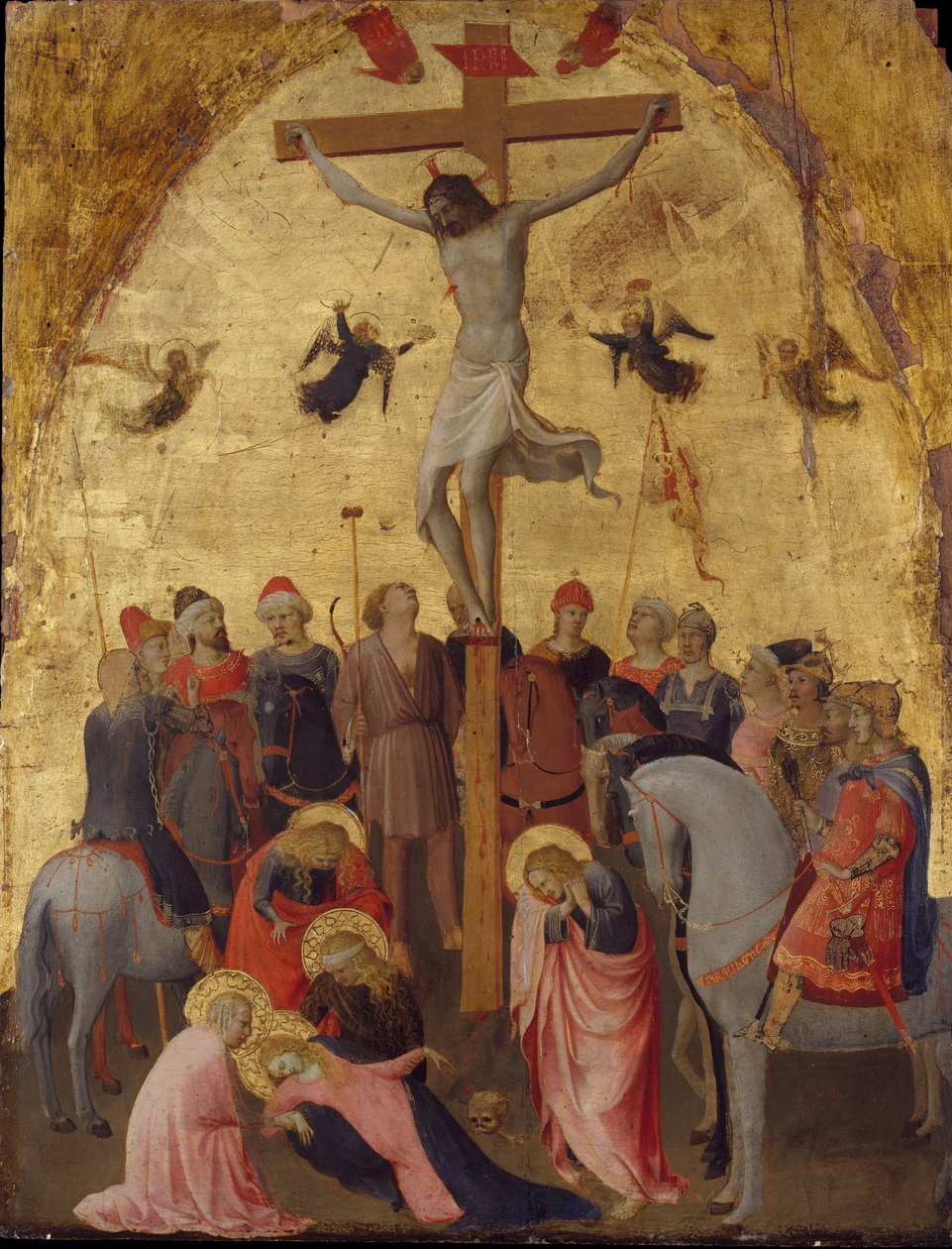 十字架，c.1420-23（木头上的蛋彩画） 作者 弗拉·安杰利科