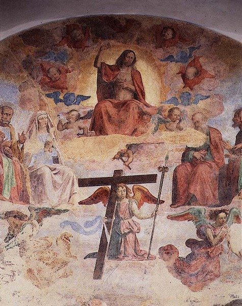 最后的审判（壁画）（78937的细节）。 作者 巴托洛梅欧（Fra Bartolomeo）