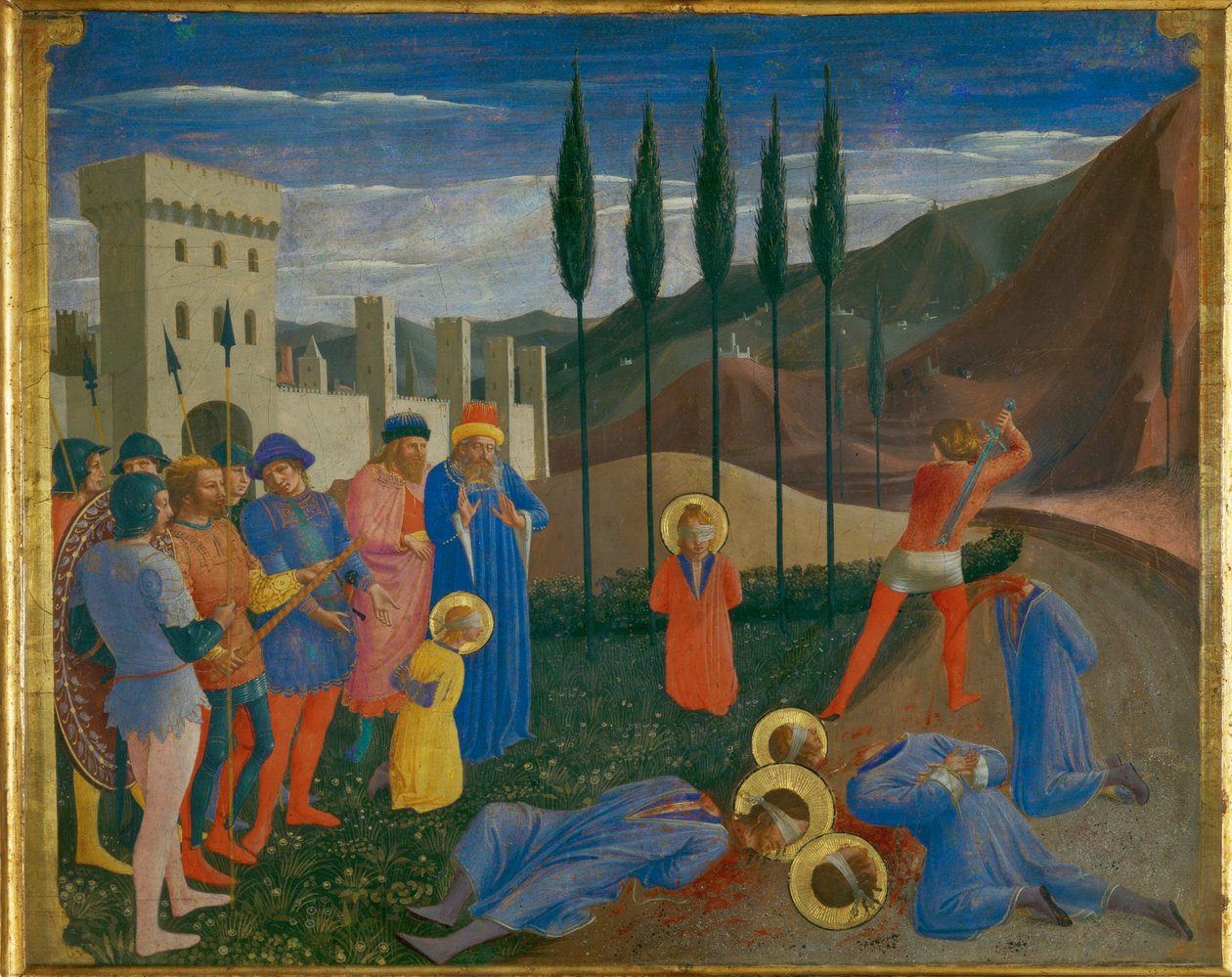 Le martyre de saints Cosme et Damien - 圣人科斯马斯和达米安的殉难 ... 作者 弗拉（c.1387-1455）安杰利科