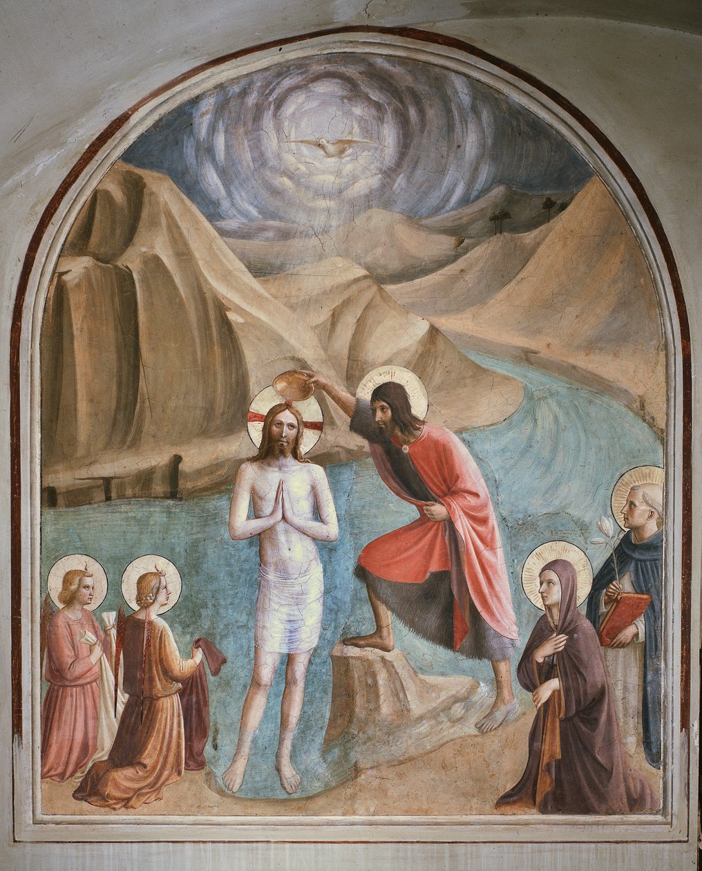 Baptism of Christ (Fresco 作者 弗拉·安杰利科