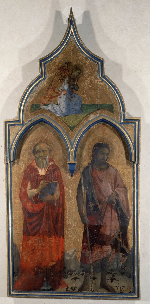 圣三一教堂的门（Santa Trinita）（木板画）。 作者 弗拉·安杰利科