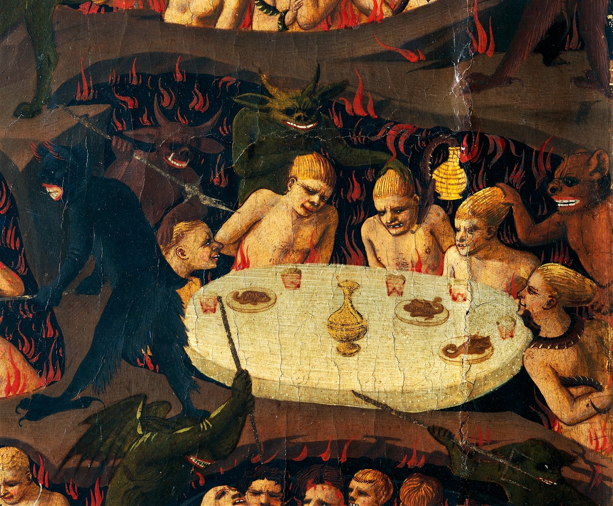 最后的审判》，乔瓦尼-达-菲耶索莱，又名弗拉-安吉利科（Fra Angelico，约 1400-1455 年），木板上的钢笔画 作者 弗拉 （c.1387-1455）安吉利科